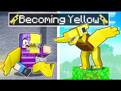 Becoming YELLOW Rainbow Friend in Minecraft!
