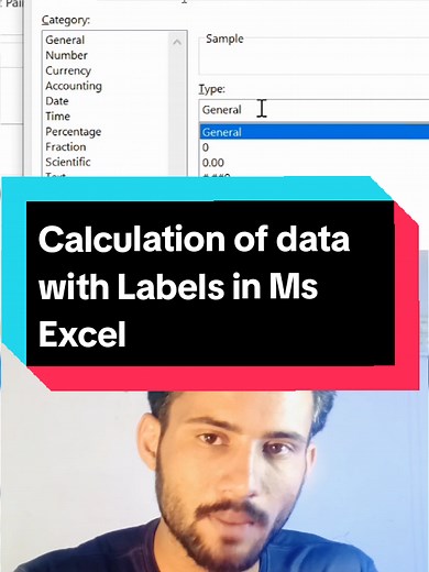 sum data with labels #sum #sumif #excel #excavator #fyp