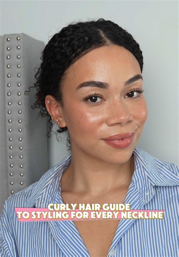 Match Your Curly Hairstyles to Necklines Effectively