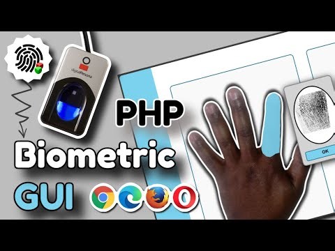 PHP Biometric Fingerprint Enrollment GUI Demo with HID DigitalPersona 4500 Scanner