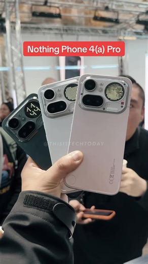 The @Nothing Phone (4a) Pro is here, and it once again changes things up in terms of design with a more minimal body. The transparent elements aren’t gone, but concentrated to the camera bar. It’s also their thinnest phone yet because it uses aluminum for the body. What stands out most is the third color option, Pink, which is a nice subtle color that I like a lot! The Nothing Phone (4a) Pro has a 10-Bit 6.83” flexible AMOLED display with up to 144Hz refresh rate, 2.160 PWM, and 5,000 nits of pe