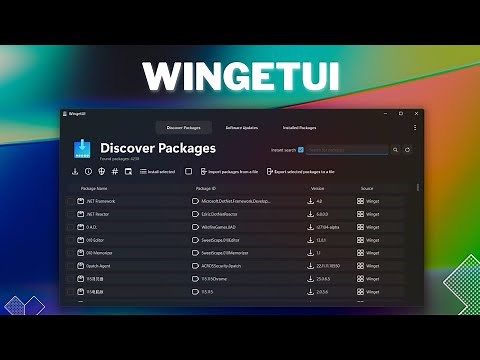 WingetUI - GUI for Winget, Chocolatey and Scoop! | A better app store?