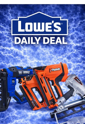 $199 Cordless Paslodes $149 Kobalt XTR Batt Charge Ends TODAY! 🔗 bio #kobalt #nailer #paslode #carpenter #lowespartner