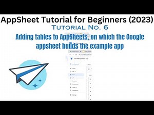 Adding Table we build in Google sheets to appsheet