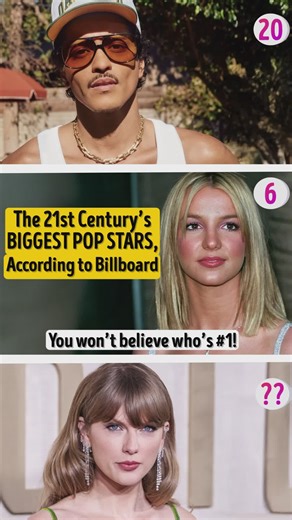 The 21st Century’s Biggest Pop Stars, According to Billboard. You won’t believe who’s #1! | You're Gorgeous