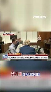 BREAKING: Smiling accused Charlie Kirk killer appears in court #shorts #usa #news #new #breaking