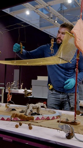 Whitney Museum of American Art on Instagram: "Now open! High Wire: Calder’s Circus at 100 🎠🎪 The curtain rises again on one of Alexander Calder’s most iconic works—and one of the Whitney’s most beloved. Featuring over 100 handcrafted objects, this once-in-a-generation exhibition traces his evolution into a pioneer of modern sculpture. Go behind the scenes as Calder’s troupe of acrobats, clowns, and animals take their places for the grand return of Cirque Calder. Experience the spectacle in per