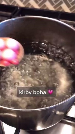 I made KIRBY BOBA! #shorts