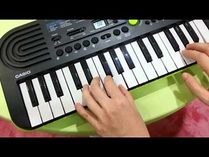 Happy Notes : Trying out CASIO SA-46 mini keyboard !