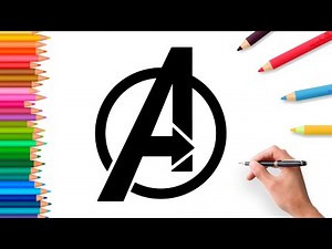 How to draw the Avengers Logo step by step
