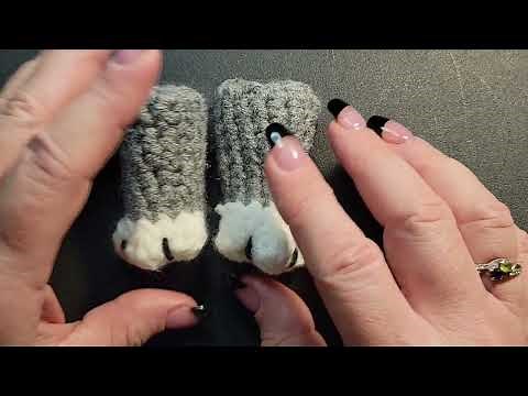 Cat paw crochet chair feet covers beginner Friendly.