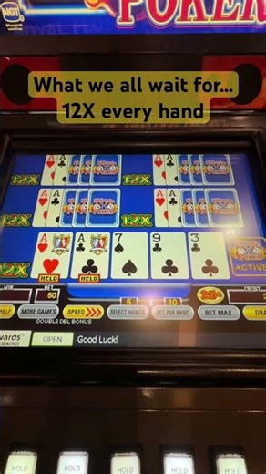 Ultimate X Poker: Incredible 12X Multiplier with Pair of Aces! 🎰