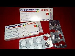 دواء PYOSTACINE اكثر فعالية ضد البكتيريا لالتهابات الانف الحنجرة الاذن الجلد الانسجة والجهاز التنفسي