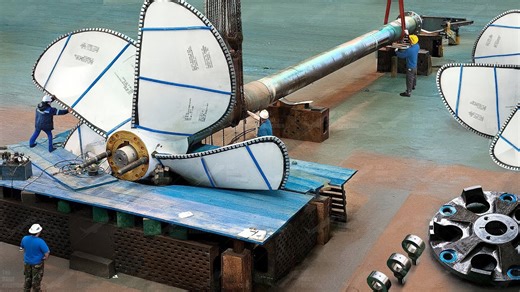 Inside US Shipyard Building World’s Most Powerful Aircraft Carrier Propellers