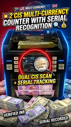 🔍🔎 Decoding Dual CIS: The Future of Automated Note Recognition 💸 #shorts#cashcountingmachine #2026