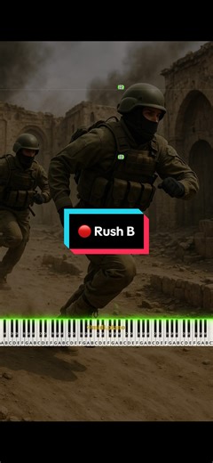 Advanced Piano Tutorial for 'Rush B'