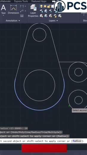 AutoCAD Practice in Hindi | Quick 2D Design Tutorial #shorts