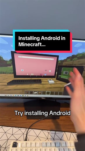 Installing Android in Minecraft… #pc #android #techtok | android