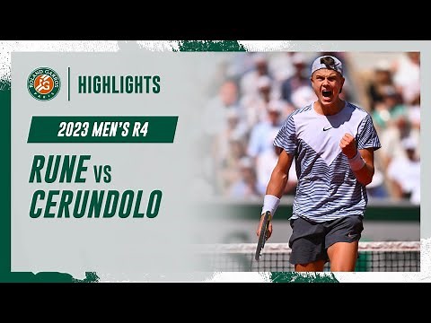 Rune vs Cerundolo Round 4 Highlights | Roland-Garros 2023