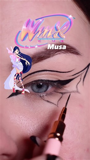 🌸💜Winx Club Musa Tutorial✨ #winxclub #winxclubmusa #eyeshadow #eyeliner #tutorial #fypシ #eyeliner