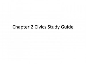 PPT - Chapter 2 Civics Study Guide PowerPoint Presentation, free download - ID:5838086