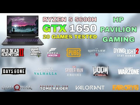 HP Pavilion Gaming - Ryzen 5 5600H GTX 1650 - Test in 20 Games in 2022