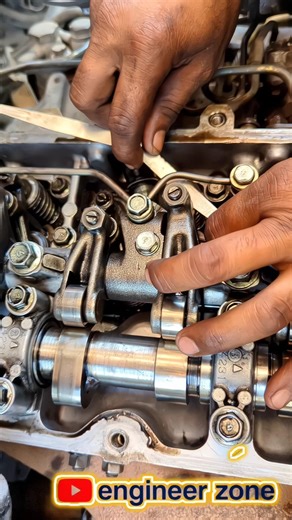 Insane 6 Cylinder Diesel Tappet Adjustment 😱 Perfect Valve Clearance Setup! #Shorts #mechanic