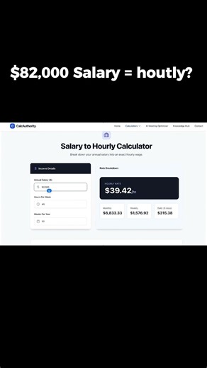 $82,000 salary = hourly? (Most get this wrong)