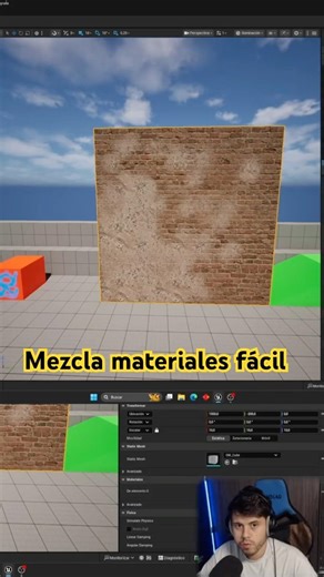 Blend materials in Unreal Engine #unrealengine5 #indiedev #tutorial #gamedevelopment #blender #ue5