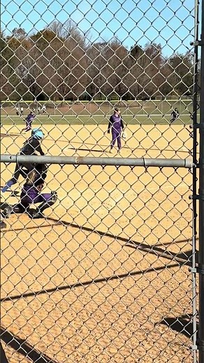 12U C Girls Travel Fast Pitch Softball Grounder to First Base Well Played