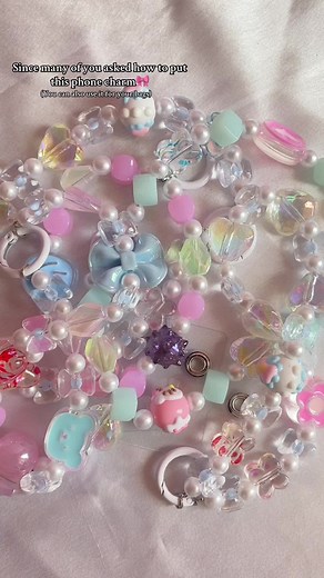 Since many of you asked how cab we put this phone charm…. Here’s a video how to do it🎀🤍 Plus you can also use it fir your bags😍 Dm for order🫶 #trending #nabicollection #foryoupage #phonecharm #cute #demure #smallbusiness #pinterest