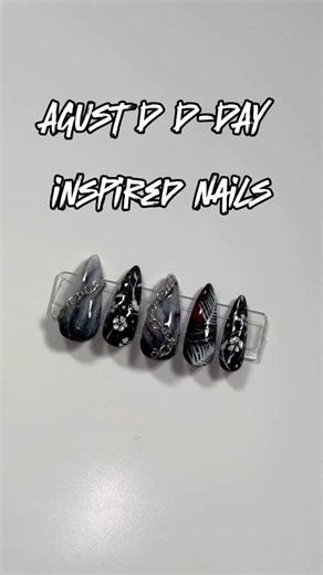 BTS Inspired Nail Art Tutorial | Suga Nails Design