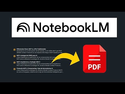 NotebookLM: Cómo exportar a PDF tus notas y fuentes