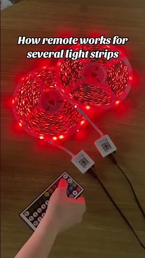 Control multiple light strips with one remote or app #lights #ledlights