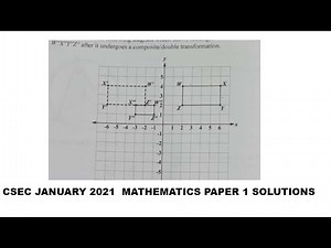 CSEC January 2021 Mathematics paper 1 complete solution