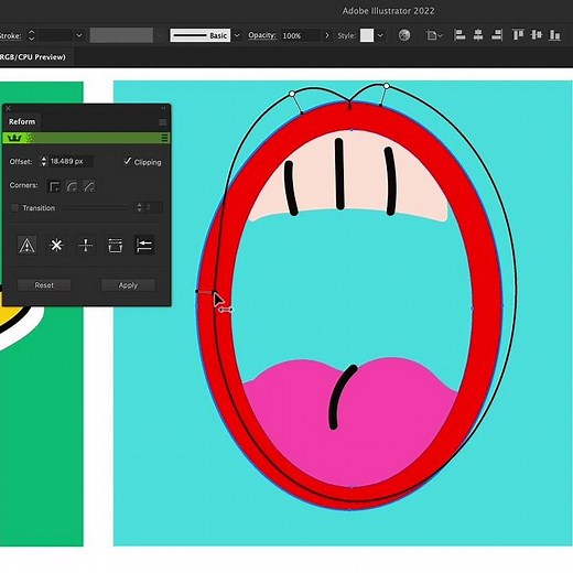 Reform paths without using bezier handles in Illustrator | Astute Graphics Quick Tip #Shorts