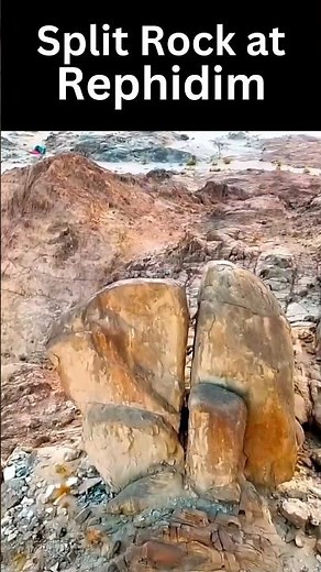 Split Rock at Rephidim, Exodus of the Israelites - Full Video in Description #ancientisrael