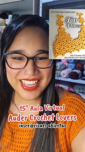REGISTRATION OPEN: 15th Virtual Classroom, Auder Crochet Lovers, Top flowers.🌸✨️