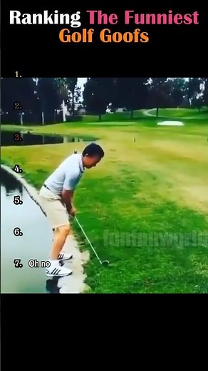 Ranking The Funniest Golf Goofs