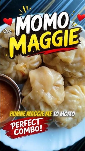 Momo Maggi 🥟🤯 | Day 25 of 30 Days 30 Maggi Challenge #shorts