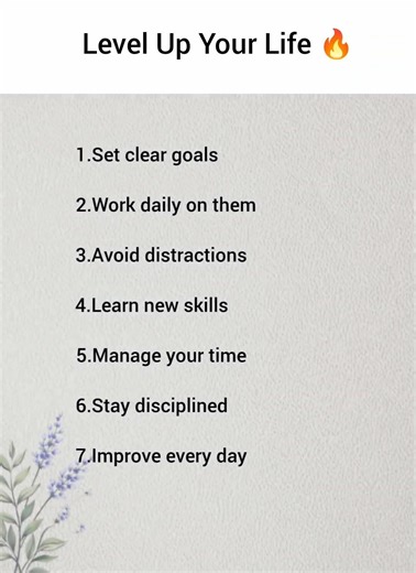 Level Up Your Life in 7 Simple Steps 🔥 | Daily Self Improvement Motivation#Consistency #DreamBig