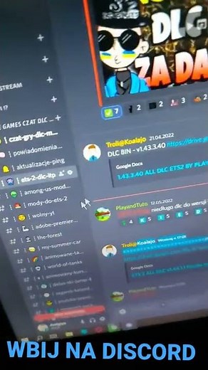 WSZYSTKIE DLC DO ETS 2 ZA DARMO Multiplayer! wersja v1.44.1.1😇 Widzowie żyjemy WBIJAJCIE NA discord