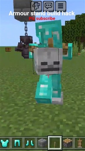 Armour stand build hack in Minecraft #minecraft #buildhacks #viral