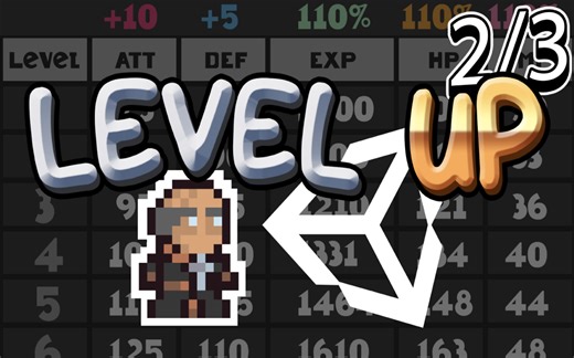 LEVEL UP Player Status / 人物升级后在UI中增加各种成长属性【第二期】