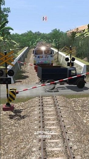 Kereta Api Minyak Tertahan Palang Perlintasan Rombongan Dump Truck #train #railtrack #keretaapi