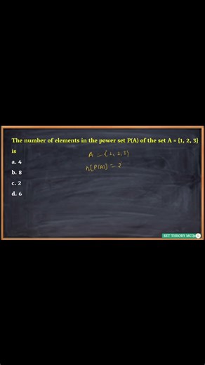 number of Power set of the set #settheoryclass11 #sets