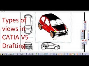 TYPES OF VIEWS IN CATIA (DRAFTING)