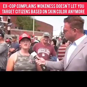 34K views · 648 reactions | When MAGA cops say the quiet part out loud! During an anti-wokeness rant, ex-law enforcement whines to reporter: "I was law enforcement and they were teaching us everyday because you are white you can't pull people over based on their skin color, you cannot judge." | The Resistance | Facebook