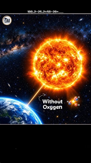 How Sun Is Burning Without Oxygen? 🤯￼
