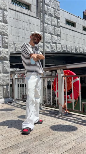 リアル90sブランド！ボーダーTシャツコーデ！！ #fashioninspo